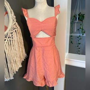 Ruffle romper with pretty details